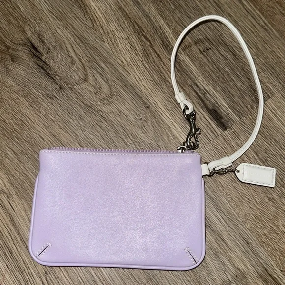 Coach Leather Pouch wristlet wallet - Picture 3 of 5